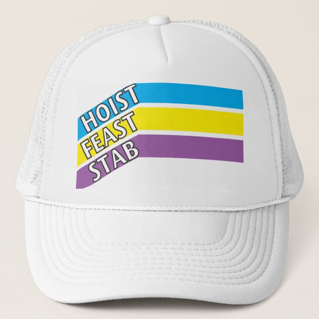 Boné Chapéu de HFS azul, amarelo, roxo (Frente)