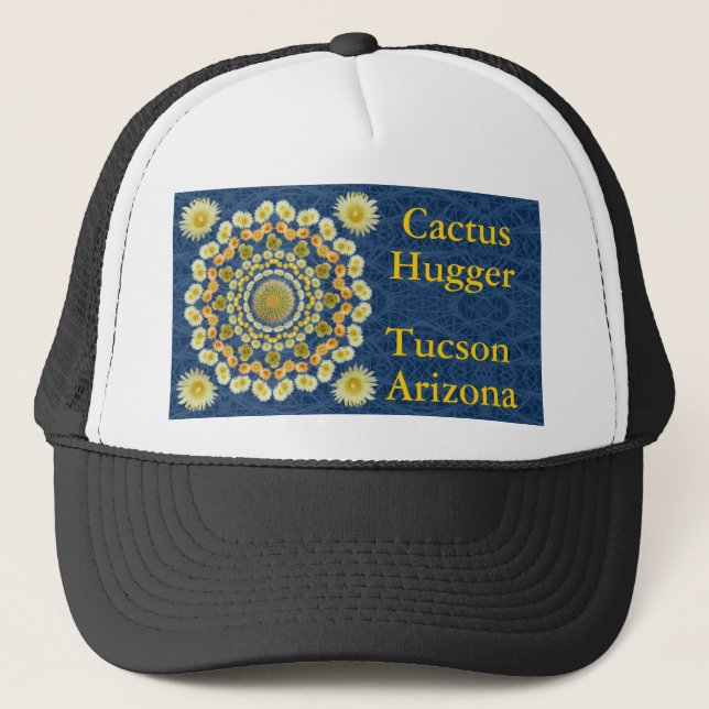 Boné Chapéu de Hugger do cacto com a mandala 1 do cacto (Frente)