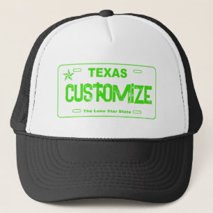 Boné Chapéu de licença verde do Texas personalizável
