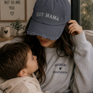 Boné Chapéu de Mãe Fofo para Mães Orgulhosas de Meninos