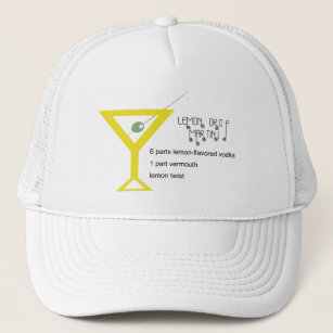 Boné Chapéu de Martini da gota de limão