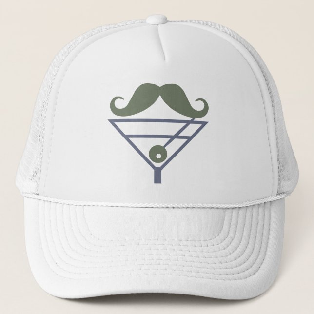 Boné Chapéu de Martini Mustache - escolha a cor (Frente)