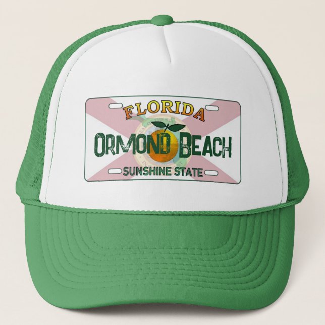 Boné Chapéu de matrícula da Ormond Beach (Frente)