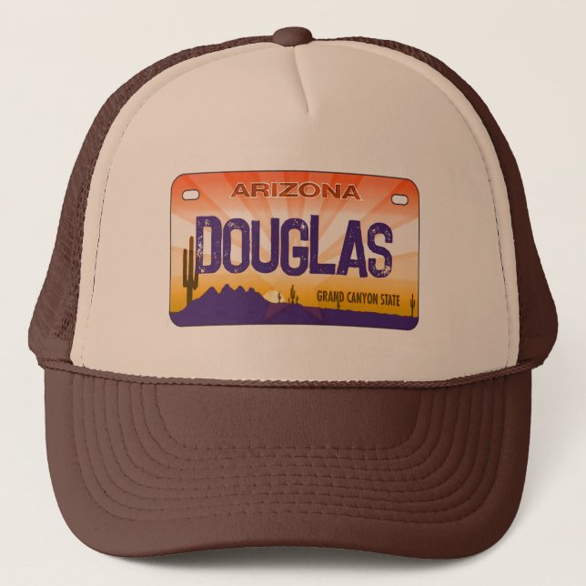Boné Chapéu de matrícula de Arizona Douglas (Frente)