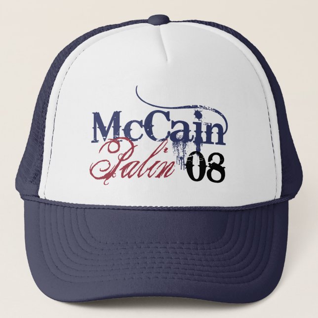 Boné Chapéu de McCain Palin 08 (Frente)