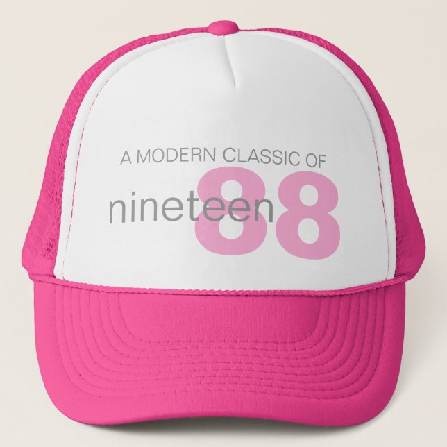 Boné Chapéu de menina moderno clássico cor-de-rosa idad (Frente)