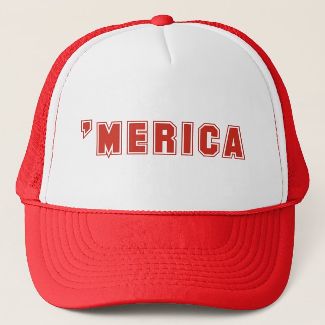 Boné 'Chapéu de MERICA (vermelho) (Frente)