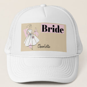 Boné chapéu de noiva de grupo neutro de moda