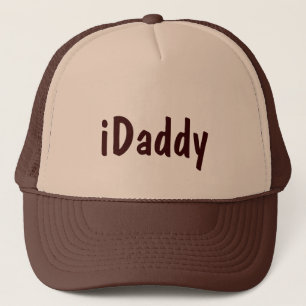 Boné Chapéu de novo papai do tema iPapá castanho