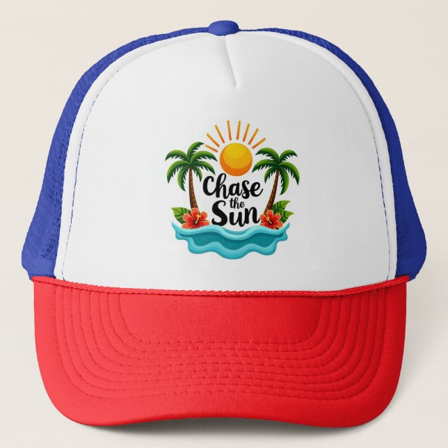 Boné Chapéu de Palma Tropical 'Persiga o Sol' (Frente)