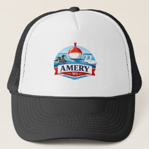 Boné Chapéu de Pesca - Lembrança do Lago Amery Wisconsi