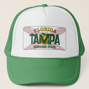 Boné Chapéu de placa de bandeira Tampa Florida