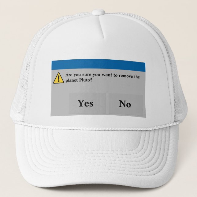 Boné Chapéu de Pluto do planeta (Frente)