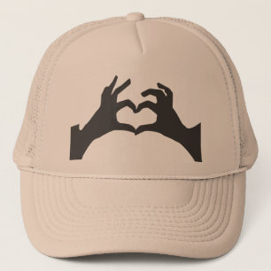 Boné Chapéu de Sinal de Mão de Coração de Amor 