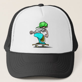 Boné Chapéu De Skater Em Movimento