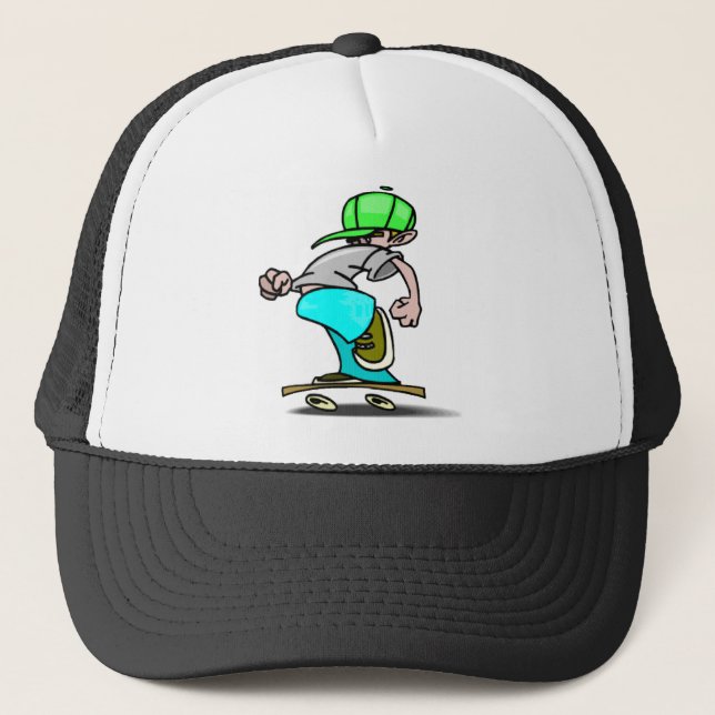 Boné Chapéu De Skater Em Movimento (Frente)