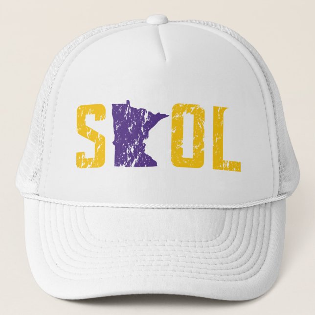 Boné Chapéu de Skol Viquingues Minnesota (Frente)