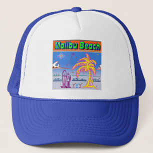 Boné Chapéu de Surfista "Praia de Malibu"