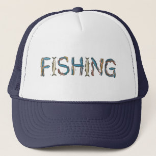 Boné Chapéu de Texto de Pesca