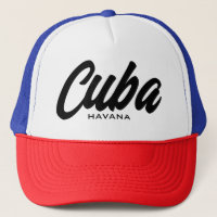 Chapéu de tipografia de Cuba Havana