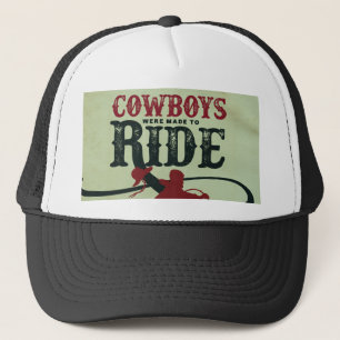 Boné Chapéu de Vintage Gay Cowboy Branco e Preto