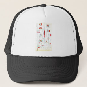 Boné Chapéu do alfabeto