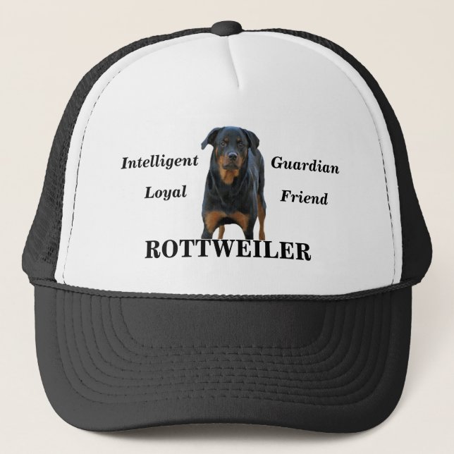 Boné Chapéu do amigo leal de Rottweiler (Frente)
