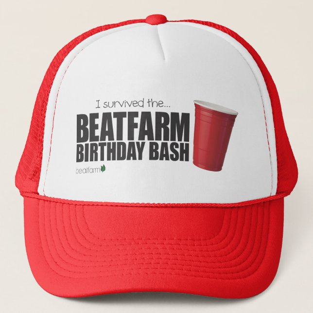 Boné Chapéu do aniversário de Beatfarm (Frente)