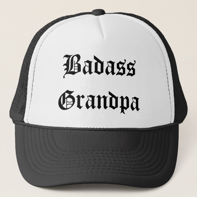 Boné Chapéu do avô Engraçado Badass (Frente)