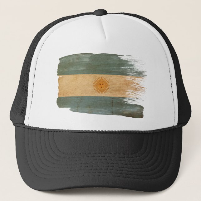 Boné Chapéu do camionista da bandeira de Argentina (Frente)