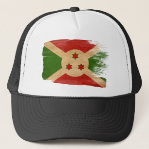 Boné Chapéu do camionista da bandeira de Burundi
