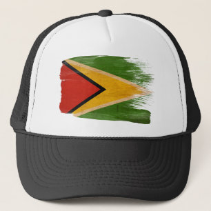 Boné Chapéu do camionista da bandeira de Guyana