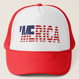 Boné 'Chapéu do camionista da bandeira de MERICA E.U.