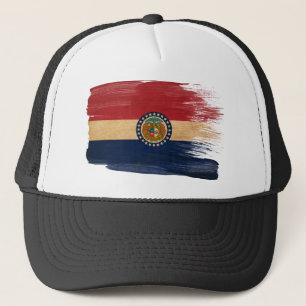 Boné Chapéu do camionista da bandeira de Missouri
