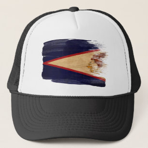 Boné Chapéu do camionista da bandeira de Samoa