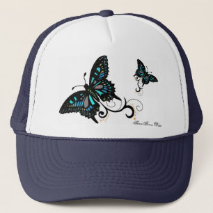 Boné Chapéu do camionista da borboleta