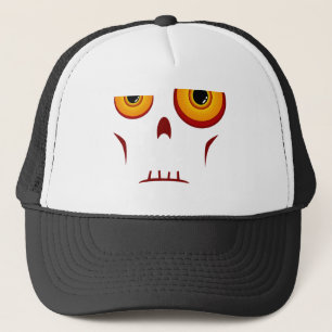 Boné Chapéu do camionista da cara longa do zombi