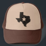Boné Chapéu do camionista da estrela de Texas<br><div class="desc">Texas, o estado solitário da estrela. Este design simples reflete o símbolo do orgulho de Texas. Tudo é mais grande em Texas. Vestir-lo com orgulho.</div>