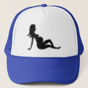 Boné Chapéu do camionista da menina do Mudflap de Preg