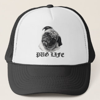 Boné Chapéu do camionista da vida do Pug pelo nicola
