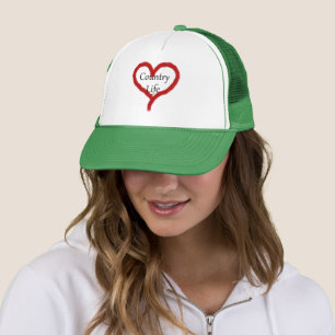 Boné Chapéu do camionista da vida no campo do amor