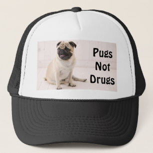 Boné Chapéu do camionista das drogas dos Pugs não