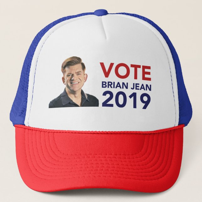 Boné Chapéu do camionista de Brian Jean do voto (Frente)