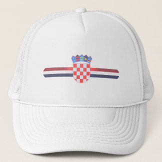 Boné Chapéu do camionista de Croatia - a bandeira