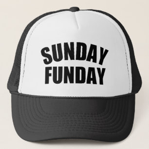 Boné Chapéu do camionista de domingo Funday
