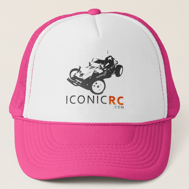 Boné Chapéu do camionista de IconicRC - rosa (Frente)