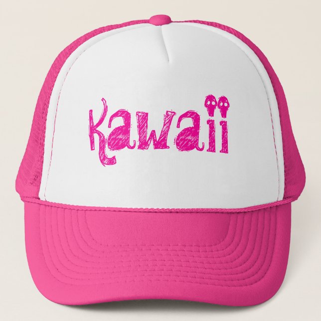 Boné Chapéu do camionista de Kawaii (Frente)