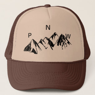Boné Chapéu do camionista de PNW fora da rotulação d