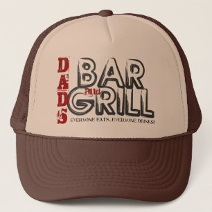 Boné Chapéu do camionista do bar e grill do pai