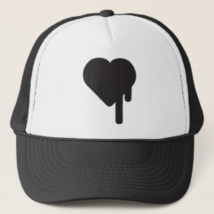 Boné chapéu do camionista do coração do myblackheart